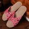 Breathable Women Indoor Slippers Home Flax Slides Summer Flat Shoes House Floor Slippers Lightweigh 1