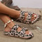 Adjustable DoubleBuckle Summer Holiday Printing Soft Women Slippers Pillow Platform Travel Sandals 2