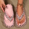 Adjustable DoubleBuckle Summer Holiday Printing Soft Women Slippers Pillow Platform Travel Sandals 41