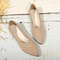 Solid Color Knitted Womens Pointed Toe Flat Shoes Casual Slip On Ballet Flats Lightweight Breathabl 7