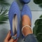 Casual Womens Pointed Toe Flat Shoes, Solid Color Knitted Slip On Ballet Flats, Lightweight Breathable Loafers