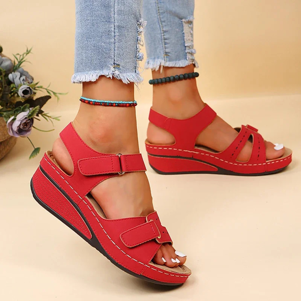 Womens Summer Wedge Sandals New Fashion Non Slip Lightweight Platform Sandalias Mujer Casual Beach 2