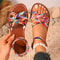 Summer Shoes For Women New Flat Roman Strap Sandals With Non Slip Rubber Soles Stylish Casual Sanda 1