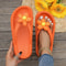 Sweet MultiColor Summer Womens FlipFlops With Phalaenopsis Flowers Cute Slippers For Party Outdoor 5