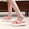 Women Autumn Winter Home Slippers OpenToe Cross Band Linen Soled Indoor Slides NonSlip Bathroom Sli 7