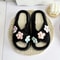 Women Autumn Winter Home Slippers OpenToe Cross Band Linen Soled Indoor Slides NonSlip Bathroom Sli 2
