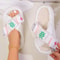 Women Autumn Winter Home Slippers Open-Toe Cross Band Linen Soled Indoor Slides Non-Slip Bathroom Slippers