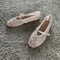Women Mesh Embroidery Ballet Flats With String Beads Buckle Strap Mary Jane Shoes Breathable Comfor
