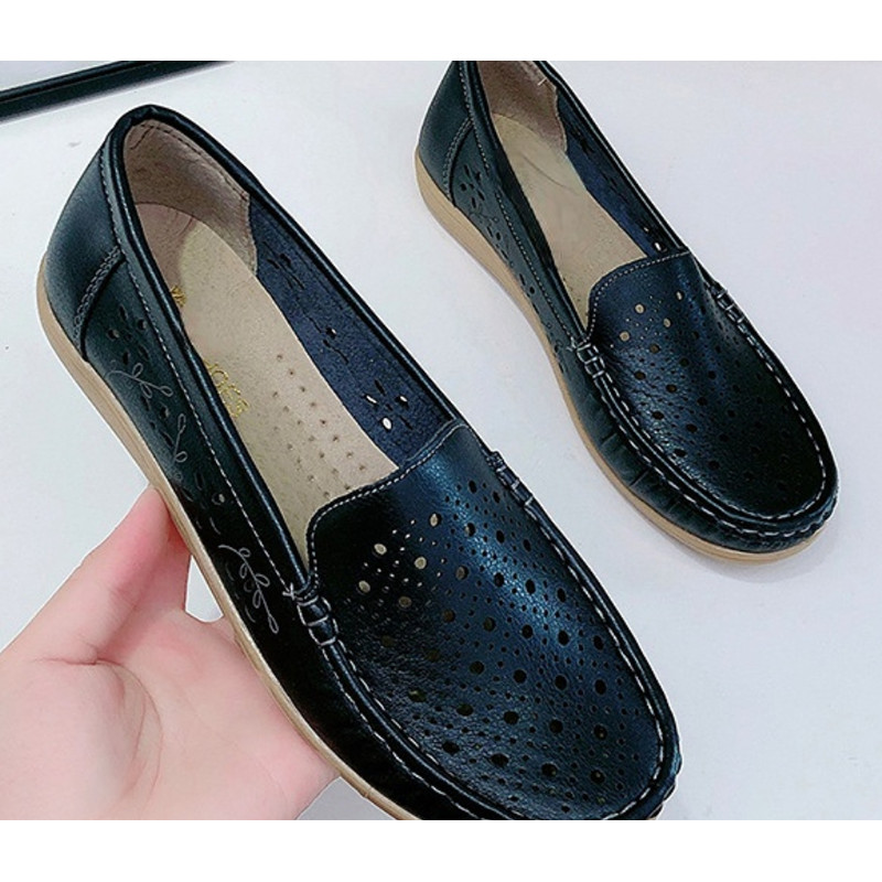 Womens Soft Sole Round Toe Nurse Shoes, Summer New Fashion Breathable Non-Slip Sandals, Flat Casual Sports Shoes