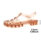 Womens Summer PVC Fashion Hollow Out Beach Sandals, Casual Flat Slip-On Shoes for Outdoor & Everyday Wear