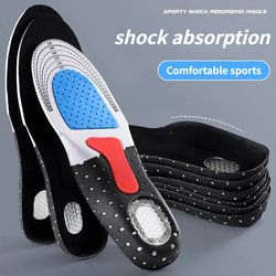 memory foam orthopedic insoles for men & women, soft gel cushion insert with silicone arch support pads for everyday