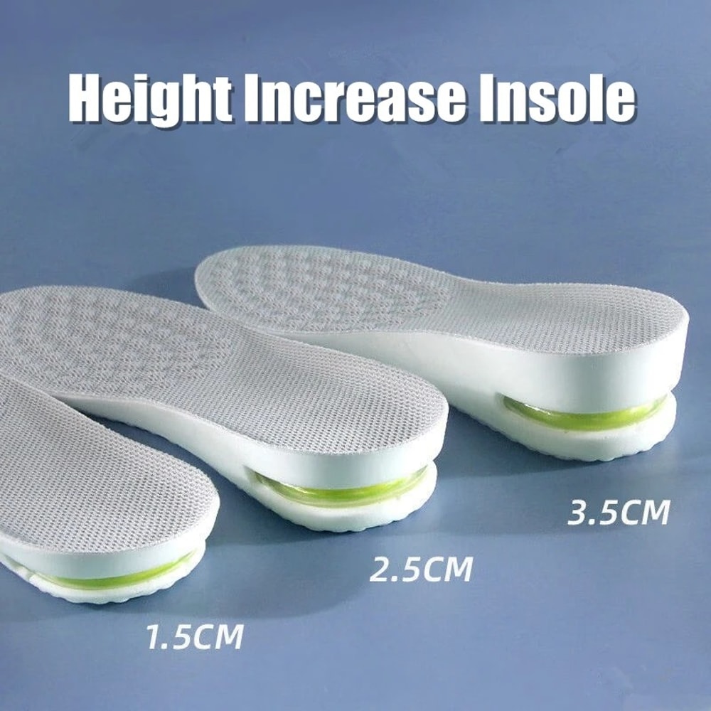 Sports Air Cushion Gel Insoles, Pair Comfortable Shoe Insoles for Men Women Shock Absorbing Pads