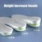 Sports Air Cushion Gel Insoles, Pair Comfortable Shoe Insoles for Men Women Shock Absorbing Pads