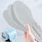 Comfortable Latex Cowhide Insoles with Arch Support Thin Soft Sports Shoe Pad for Shock Absorption, Breathable