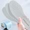 Comfortable Latex Cowhide Insoles with Arch Support Thin Soft Sports Shoe Pad for Shock Absorption, Breathable