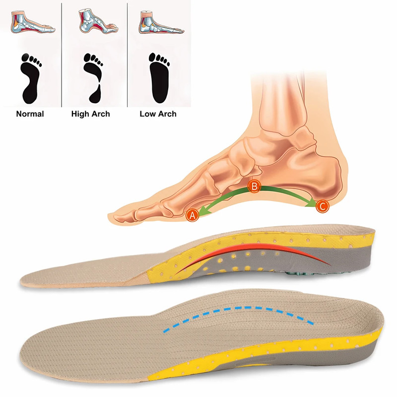Orthopedic Orthotic Gel Insoles Arch Support Shoe Insert For Flat Foot Pain Relief Plantar Fasciit 1