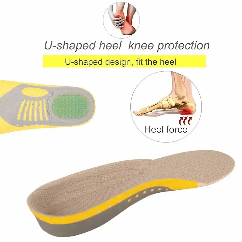 Orthopedic Orthotic Gel Insoles Arch Support Shoe Insert For Flat Foot Pain Relief Plantar Fasciit 2