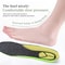 Green PU Memory Foam Sports Shock Absorption Insole with Breathable Orthopedic Arch Support Shoes Pad for Men and Women