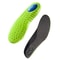 Green PU Memory Foam Sports Shock Absorption Insole with Breathable Orthopedic Arch Support Shoes Pad for Men and Women