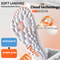 4D Sport Insoles for Shoes, Shock Absorption Breathable Cushion Deodorant Running Insoles for Men and Women