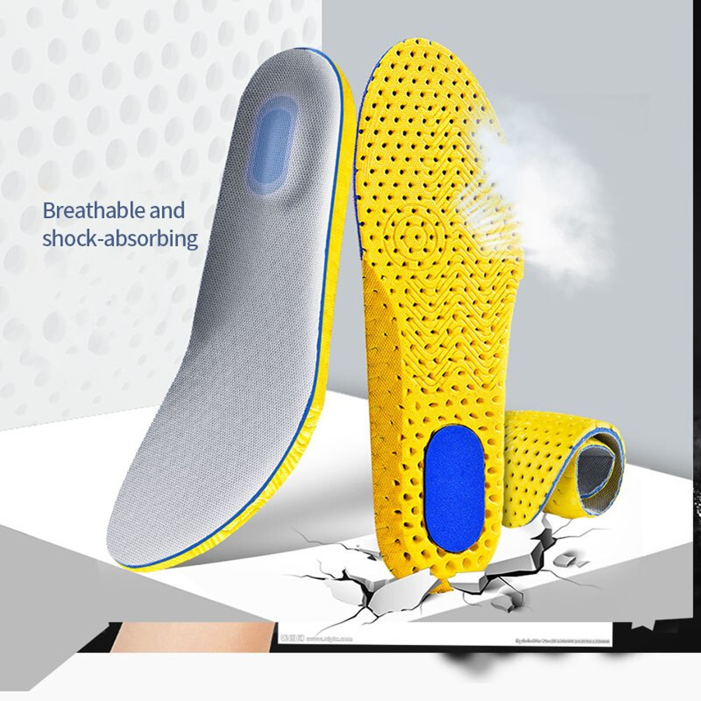 Orthopedic Memory Foam Insoles For Feet Shoe Sole Pad Mesh Deodorant Breathable Sneakers Cushion Co 2