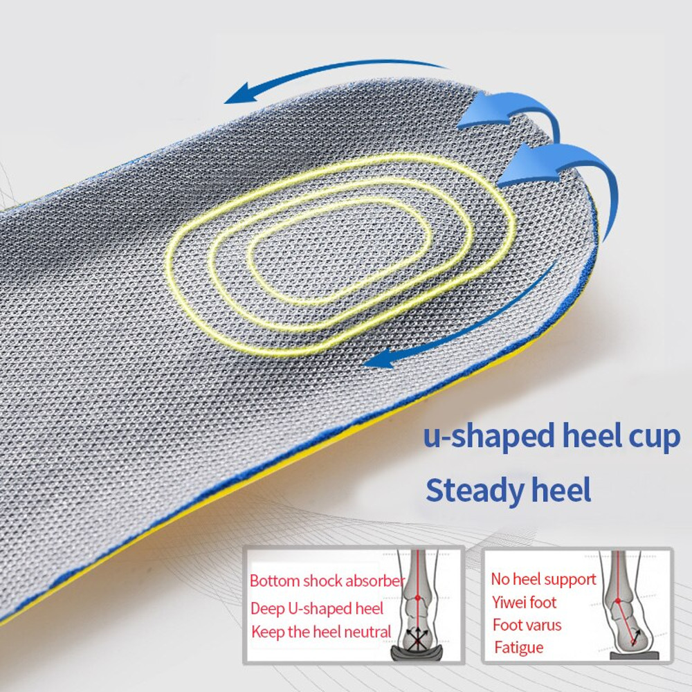 Orthopedic Memory Foam Insoles For Feet Shoe Sole Pad Mesh Deodorant Breathable Sneakers Cushion Co 5