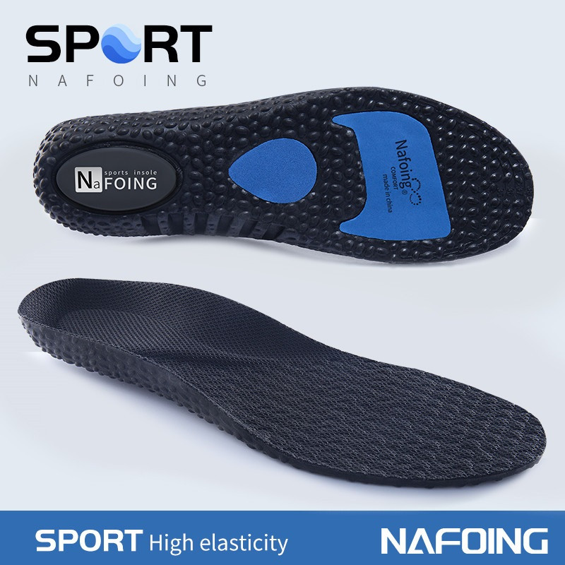 Breathable Cushion Sport Insoles for Shoes Sole Shock Absorption Deodorant Running Insoles for Feet Men Women Massage