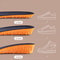 Mens Invisible Height Increase Sport Insoles with Orange EVA Memory Foam Shoe Sole Pad for Comfortable Breathable Foot