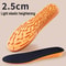 Mens Invisible Height Increase Sport Insoles with Orange EVA Memory Foam Shoe Sole Pad for Comfortable Breathable Foot