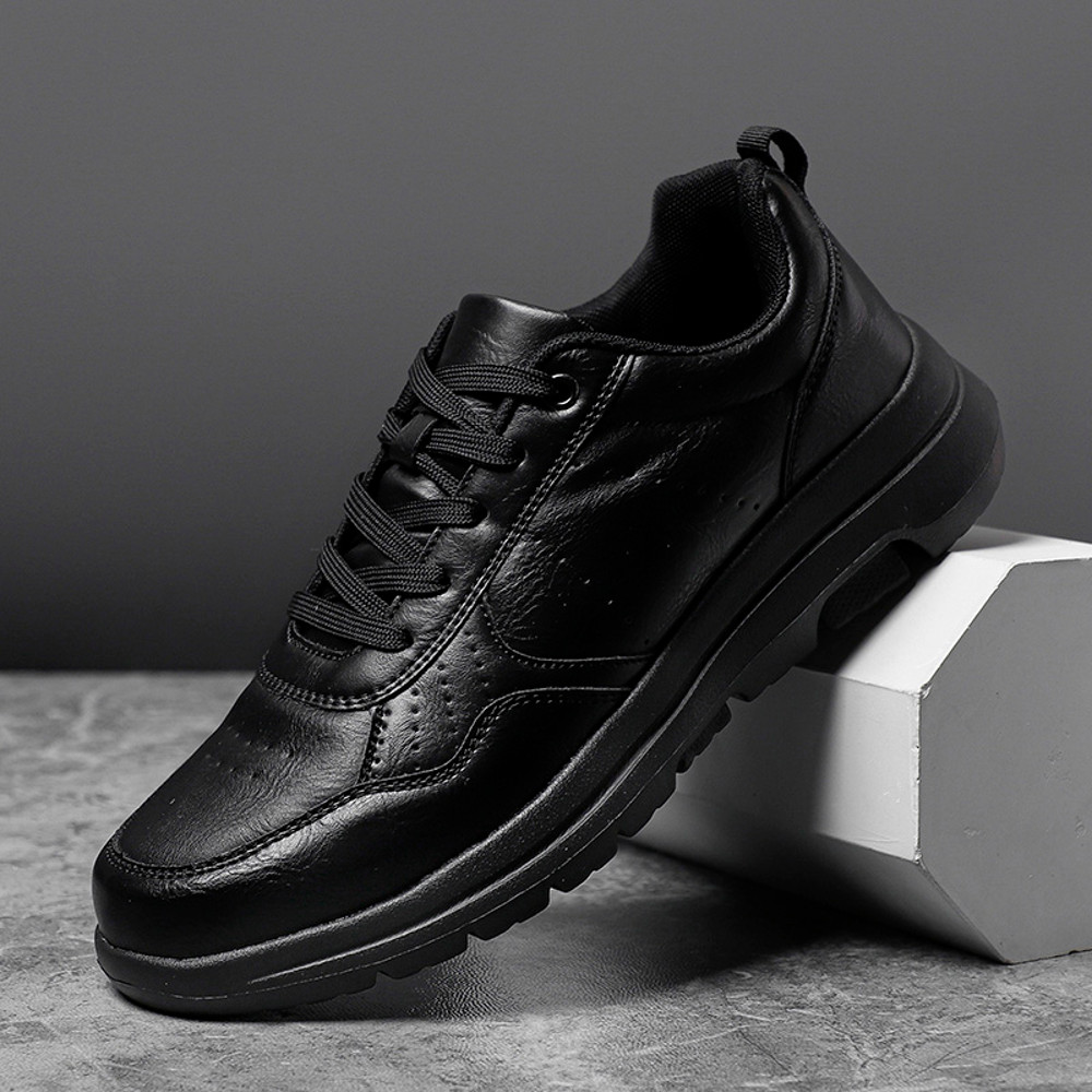 Casual Men Shoes Sneakers Trend Breathable Leather Sneakers NonSlip Male Footwear Comfortable Leisu 6