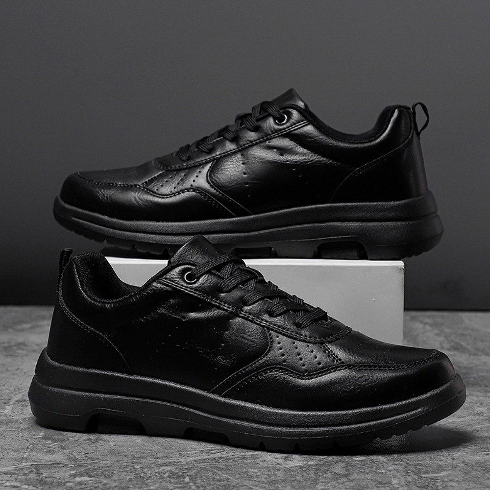 Casual Men Shoes Sneakers Trend Breathable Leather Sneakers NonSlip Male Footwear Comfortable Leisu 5