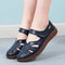Summer Women Sandals Comfortable Ladies Girls Ankle Hollow Round Toe Sandals Soft Beach Sole Casual 10