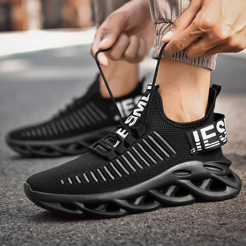 Breathable Running Shoes For Men Comfortable Mesh Sport Sneakers Lightweight Walking Tenis Shoes Ca 2