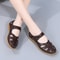 PU Leather Summer Flat Womens Shoes Outdoor Casual Beach Sandals Fashion Slippers Large Size Loafer 4