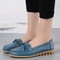 Genuine Leather New Woman Flats Shoes Ballet Flat Sneakers Soft Moccasins Ladies Boat Ballerina Esp 7