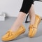 Genuine Leather New Woman Flats Shoes Ballet Flat Sneakers Soft Moccasins Ladies Boat Ballerina Esp 2