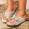 Fashion Summer Beach Sandals Outdoor Womens Slippers With DiamondStudded Metal Buckle Casual Versat 4
