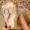 Fashion Summer Beach Sandals Outdoor Womens Slippers With DiamondStudded Metal Buckle Casual Versat 6
