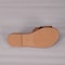 Comfortable Brown Leather Womens Slippers Round Headed Flat Casual Sandals With Exposed Heels Coupl 4