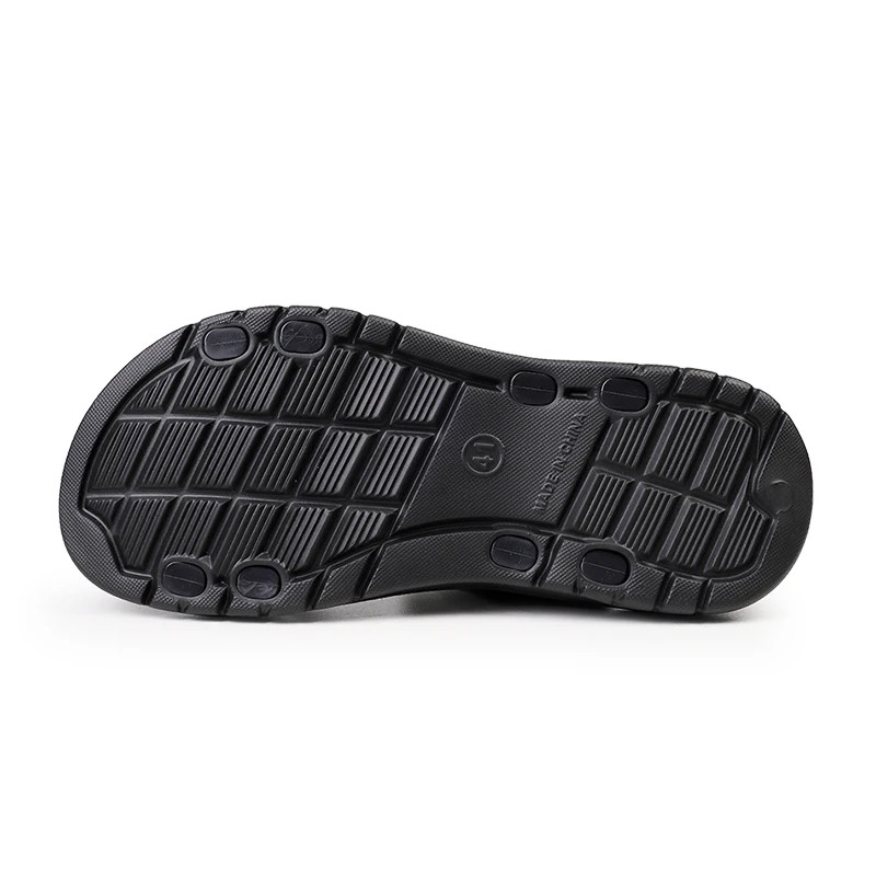 Mens Summer Sandals Outdoor Casual Sport Slippers, PU Leather Roman Flip-Flops, Non-Slip Breathable Garden Shoes