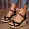 Womens New Summer Fashion Sandals, Thick-Soled Roman Platform, Wedge-Heeled Waterproof Shoes for Casual & Dressy Outfit
