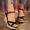 Womens New Summer Fashion Sandals, Thick-Soled Roman Platform, Wedge-Heeled Waterproof Shoes for Casual & Dressy Outfit