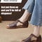 Handmade Retro Cowhide Flat Sandals Rome Style Womens Casual Shoes Fish Mouth Leather Sandals With 4
