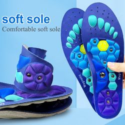 orthopedic arch support magnetic massage shoe soles, foot therapy acupressure insoles, relaxation comfort shoe inserts