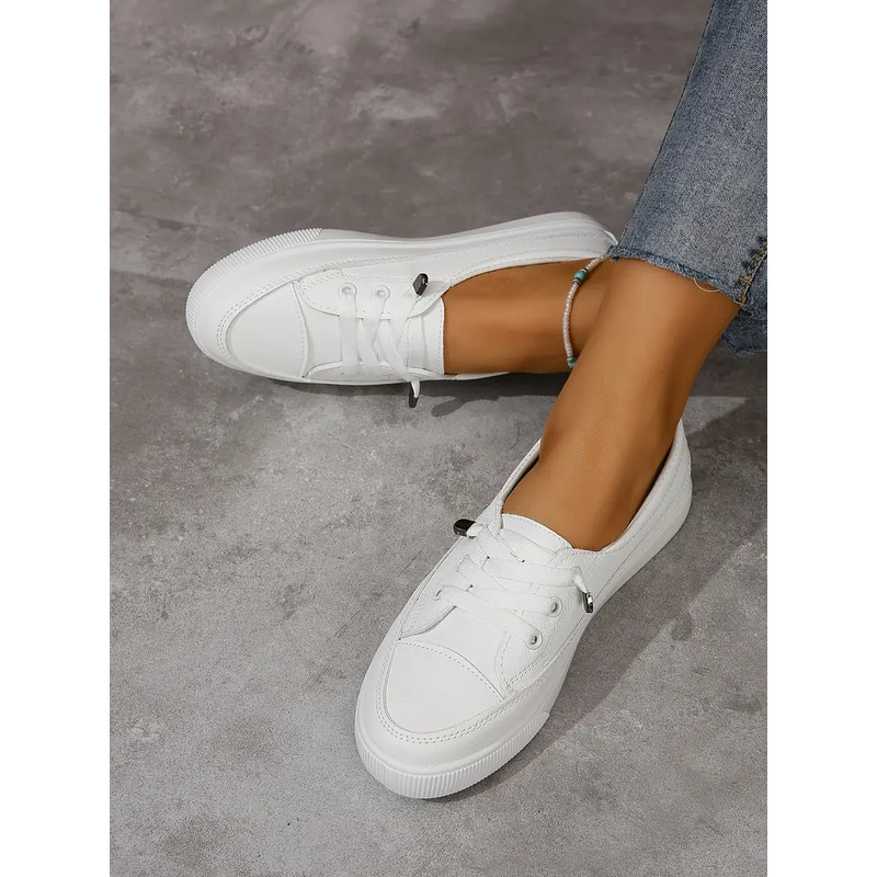 Casual Spring and Summer Fashion Mesh Breathable Round Toe Shallow Mouth Comfortable Flat Walking Womens Sneakers
