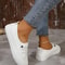 Casual Spring And Summer Fashion Mesh Breathable Round Toe Shallow Mouth Comfortable Flat Walking W 4