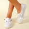 Casual Spring And Summer Fashion Mesh Breathable Round Toe Shallow Mouth Comfortable Flat Walking W 6