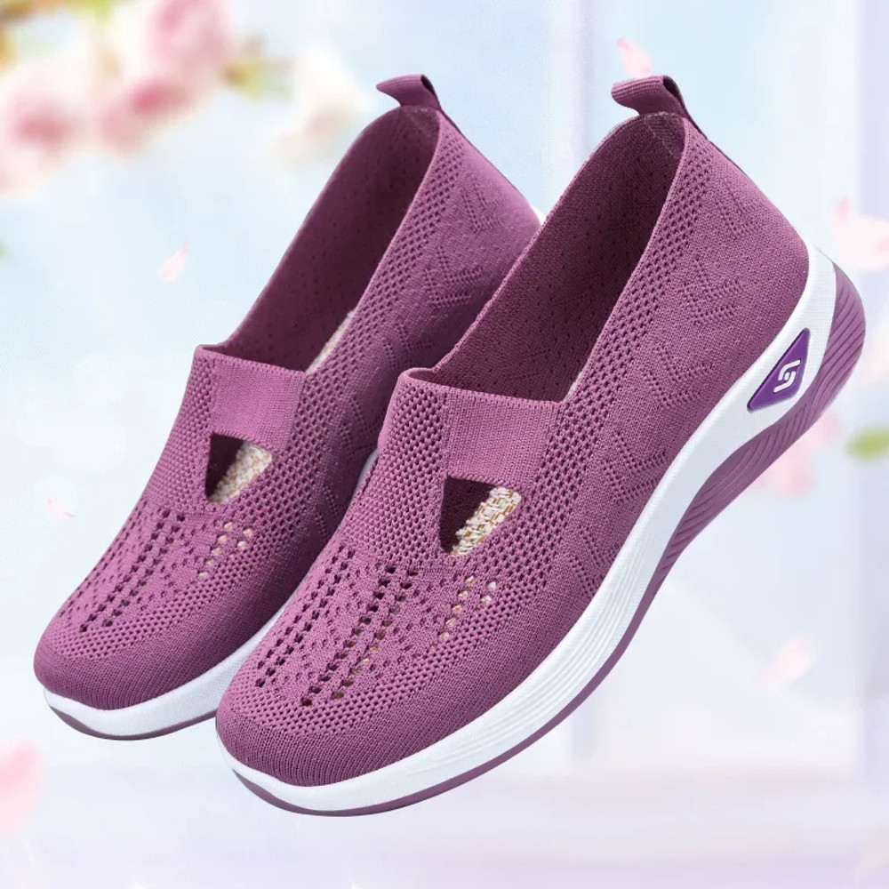 Casual Sneakers Womens Shoes Summer Breathable Lightweight Slip On Walking Shoes Flat Sports Outdoo 7