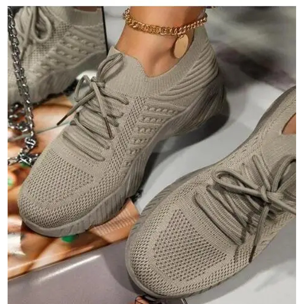 Breathable Women Sneakers Casual Lace Up Flats Summer Female Vulcanized Running Shoes Stylish Sport 7