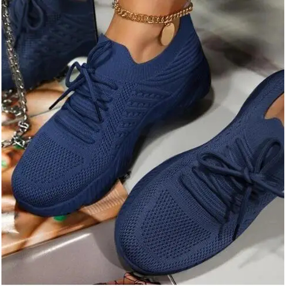 Breathable Women Sneakers Casual Lace Up Flats Summer Female Vulcanized Running Shoes Stylish Sport 11